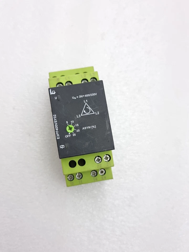 TELE E3PF400VSY02 PHASE SQUENCE, PHASE FAILURE RELAY E3PF400VSY02 (USED)